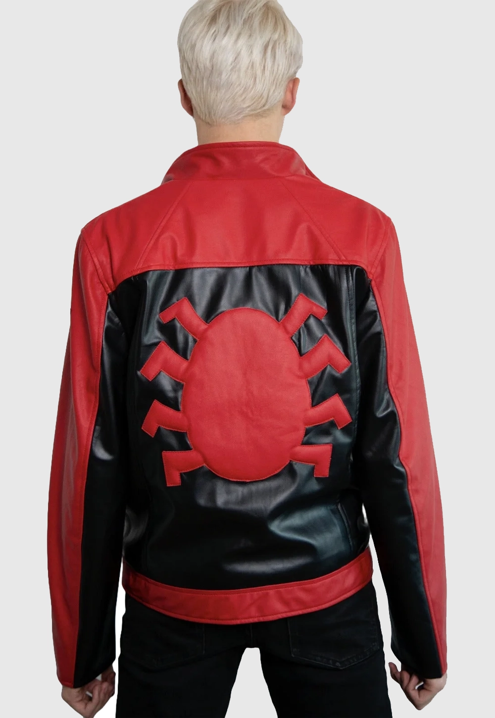 Mens Spiderman Last Stand Leather Jacket