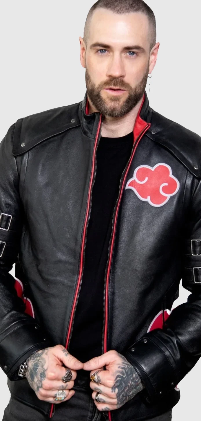 naruto akatsuki jacket front three