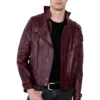 star lord quilt leather jacket front