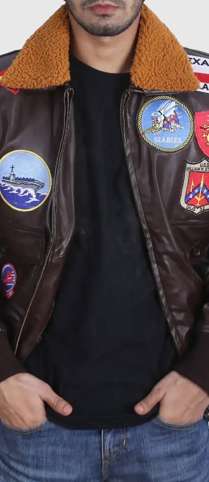 Tom-Cruise-Maverick-Top-Gun-Jacket-4 front closeup