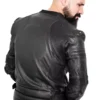 armored leather motorcycle jacket full