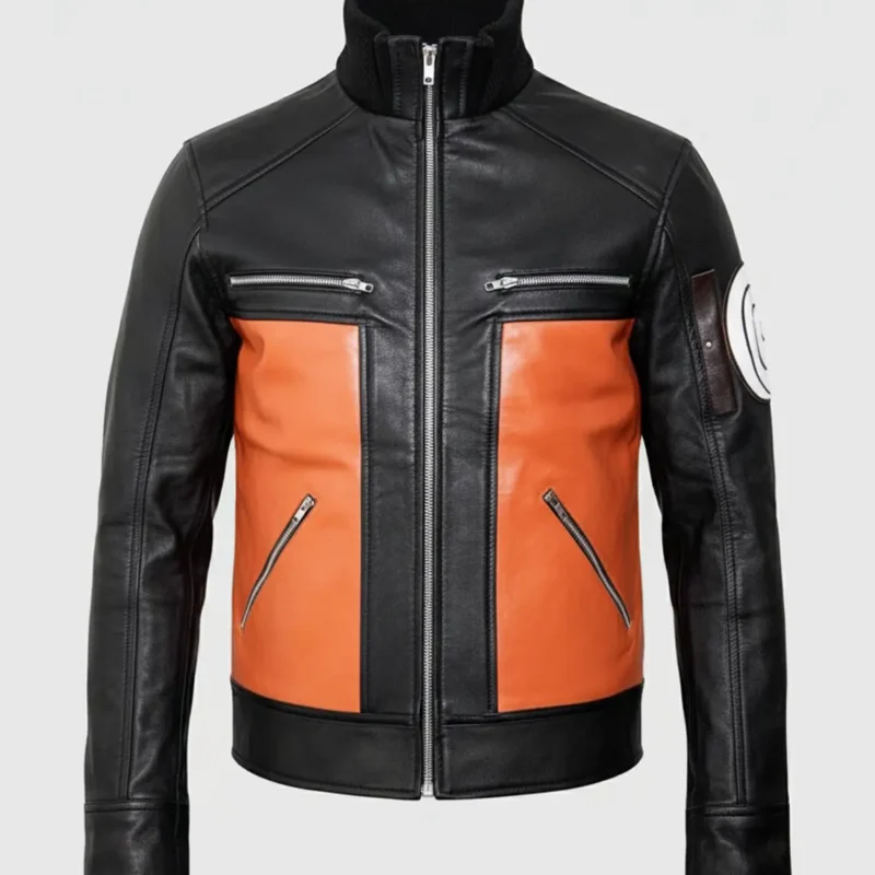 black-orange-naruto-shippuden-leather-jacket