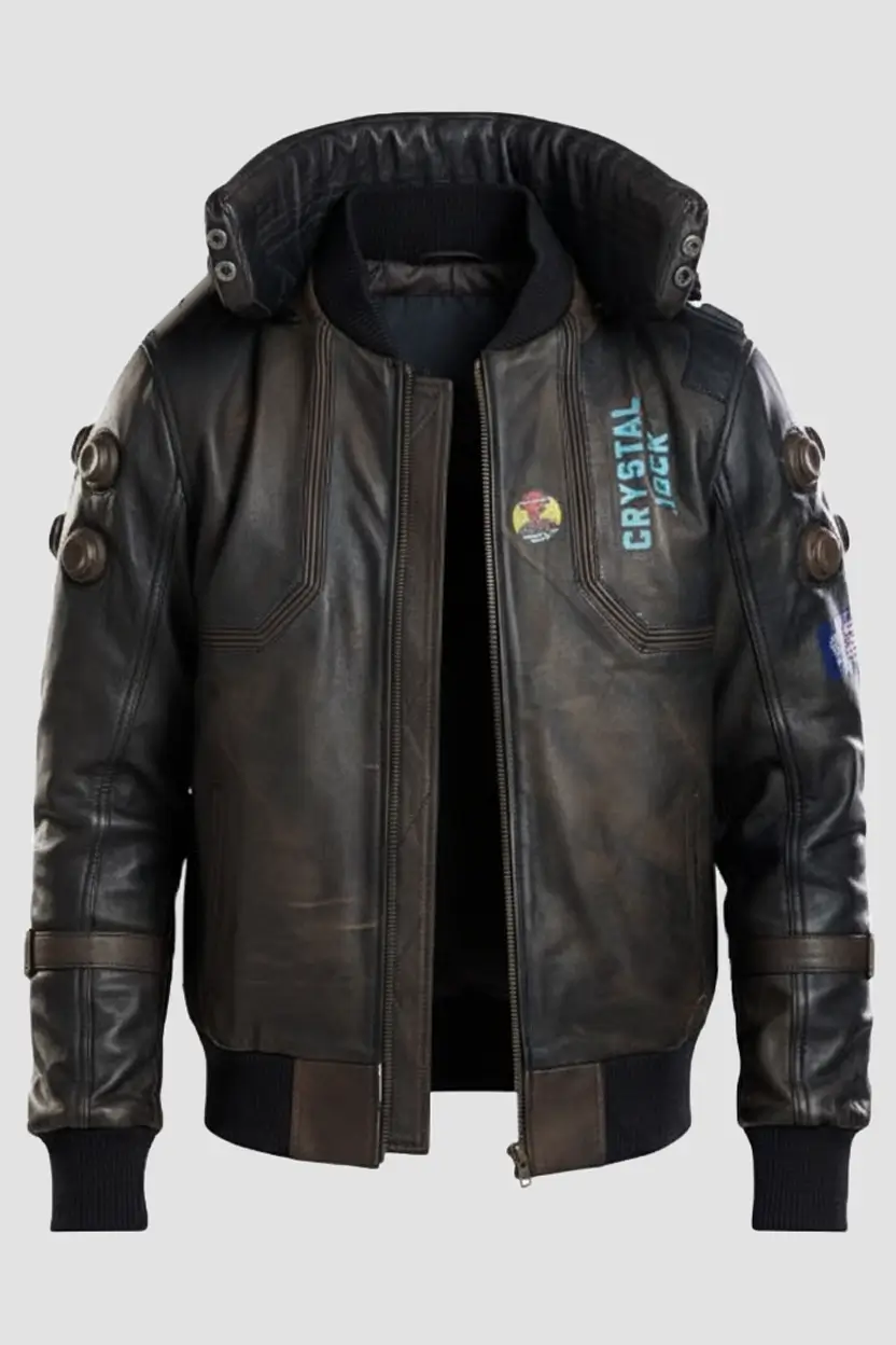 Cyberpunk Samurai Leather Jacket for Men
