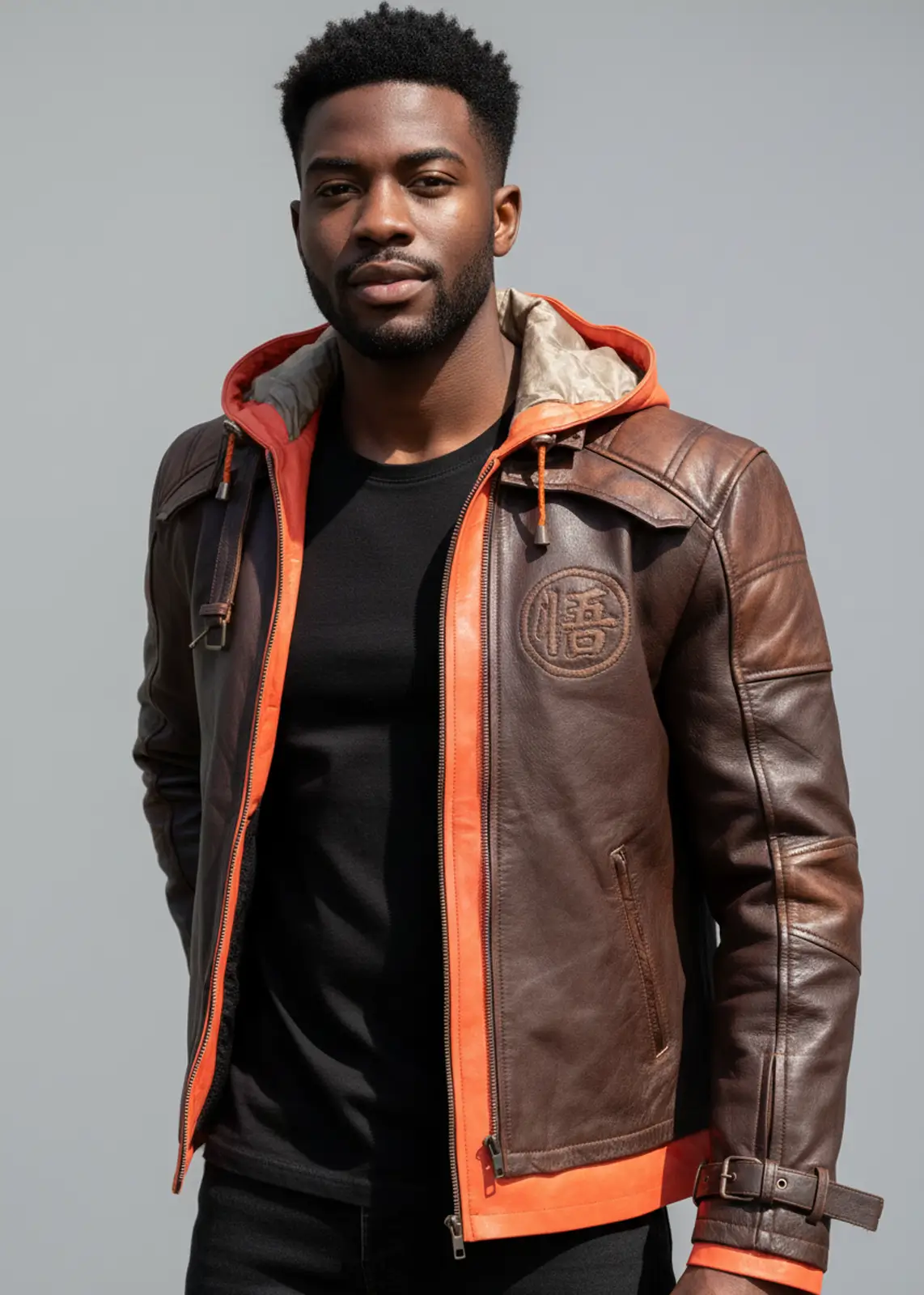 DBZ Goku Jacket With Orange Hood