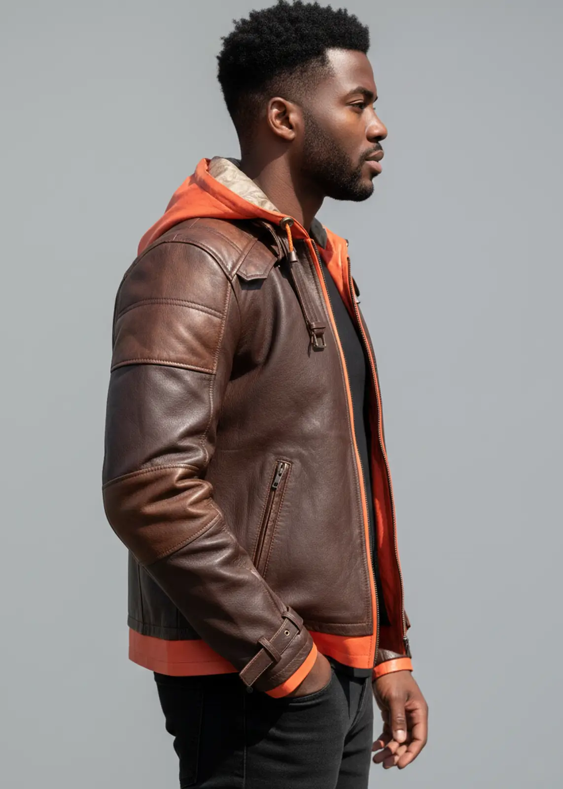 DBZ Goku Jacket With Orange Hood