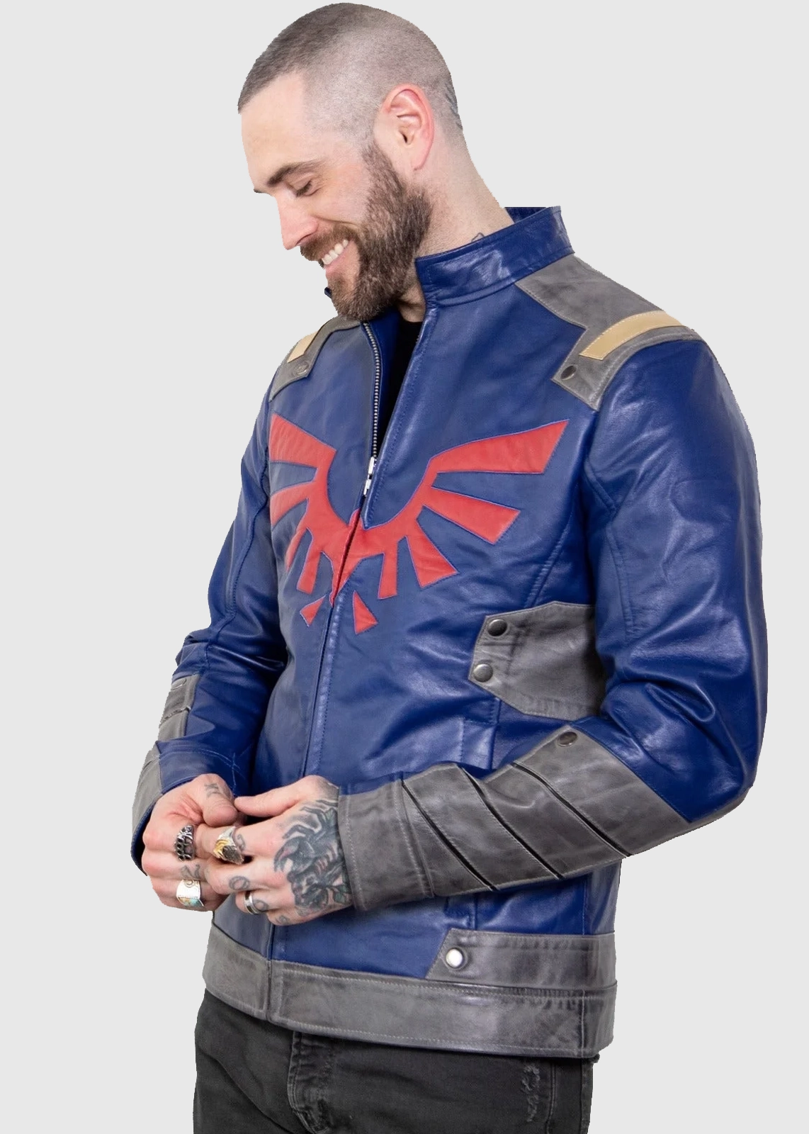 Blue Legendary Race Shield Edition Legend of Zelda Jacket