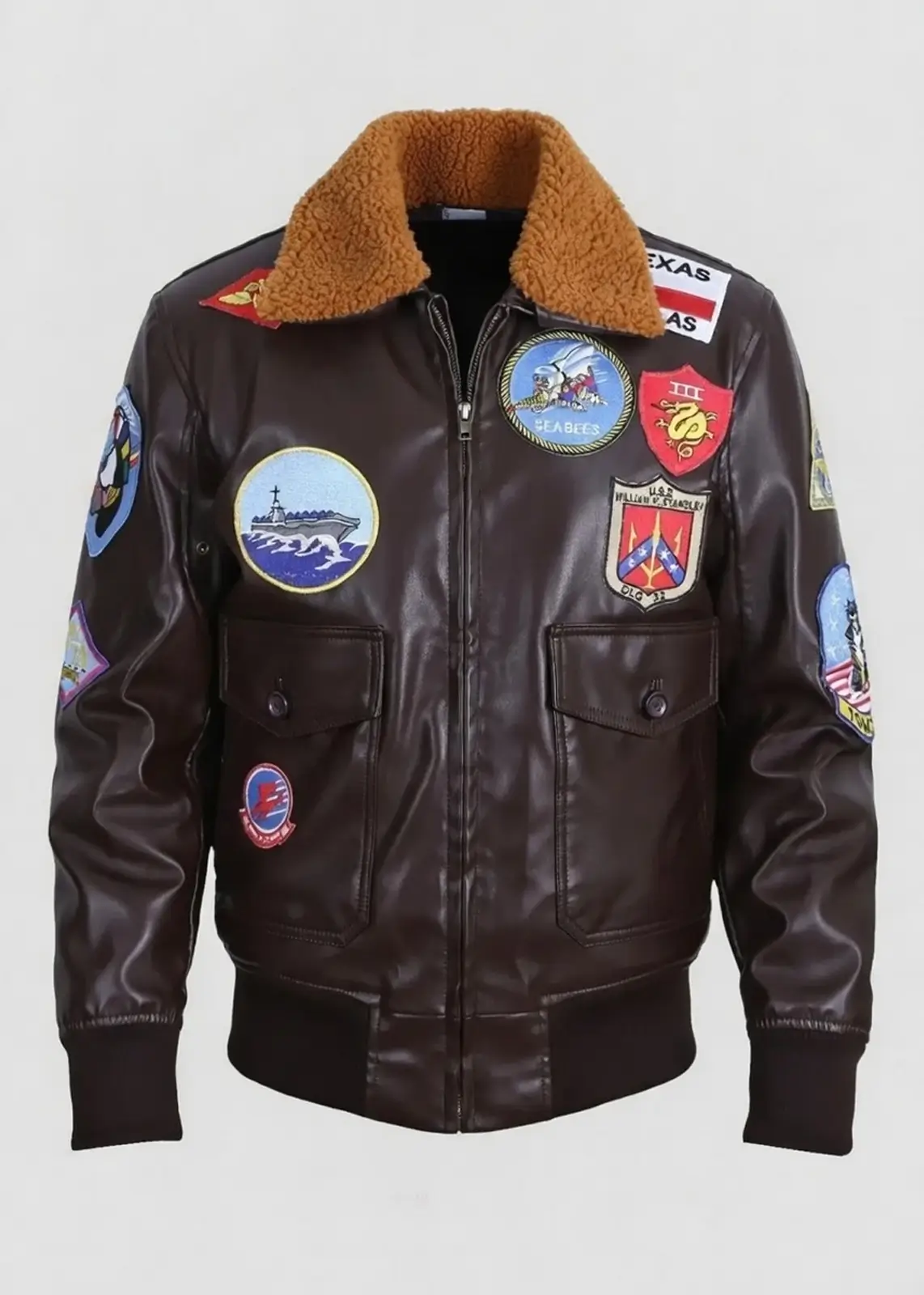 Maverick Top Gun Bomber Leather Jacket