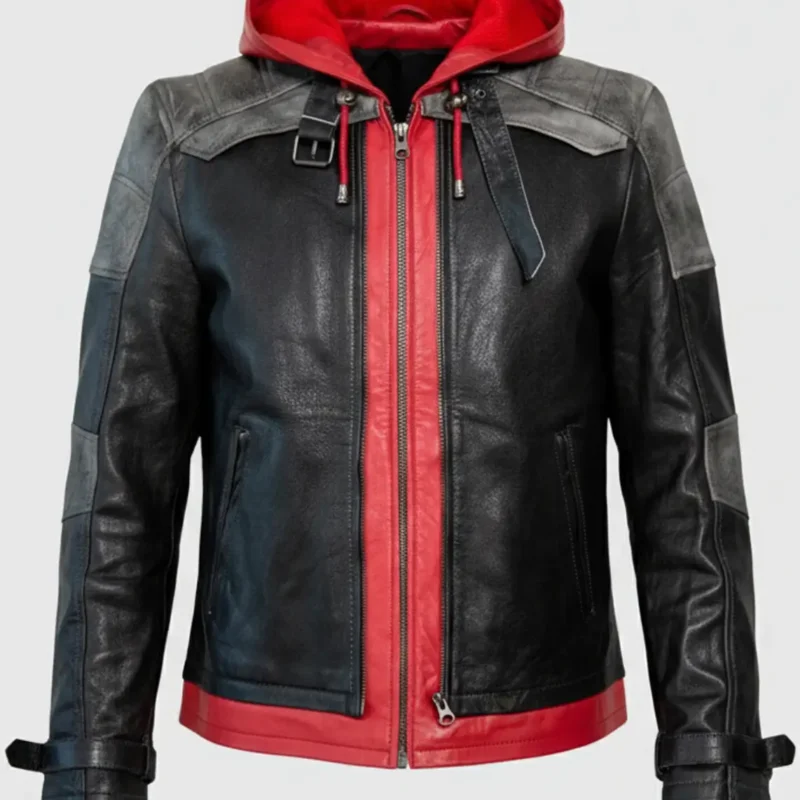 mens-arkham-knight-red-hood-leather-jacket