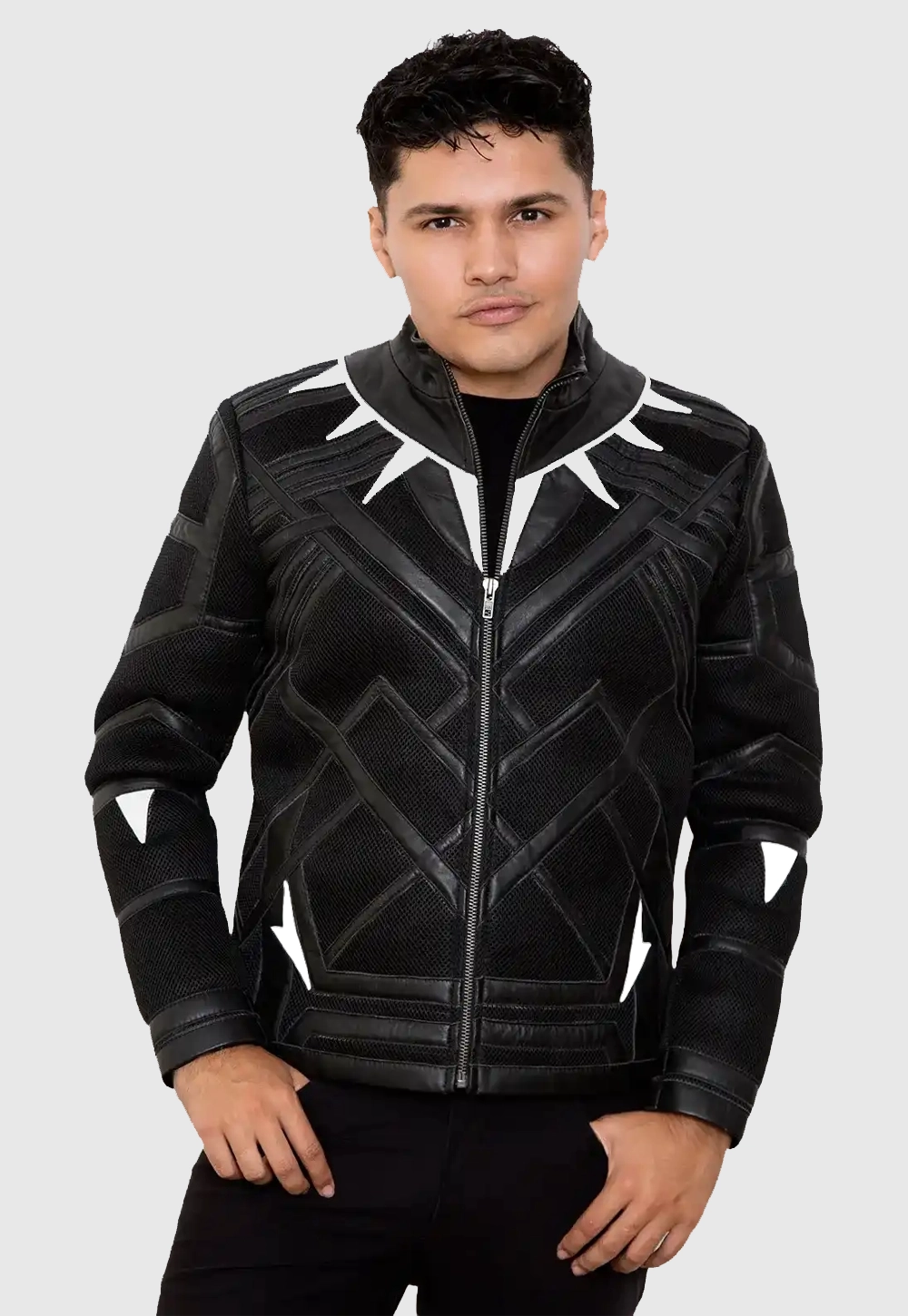 T’Challa Black Panther Leather Jacket For Men