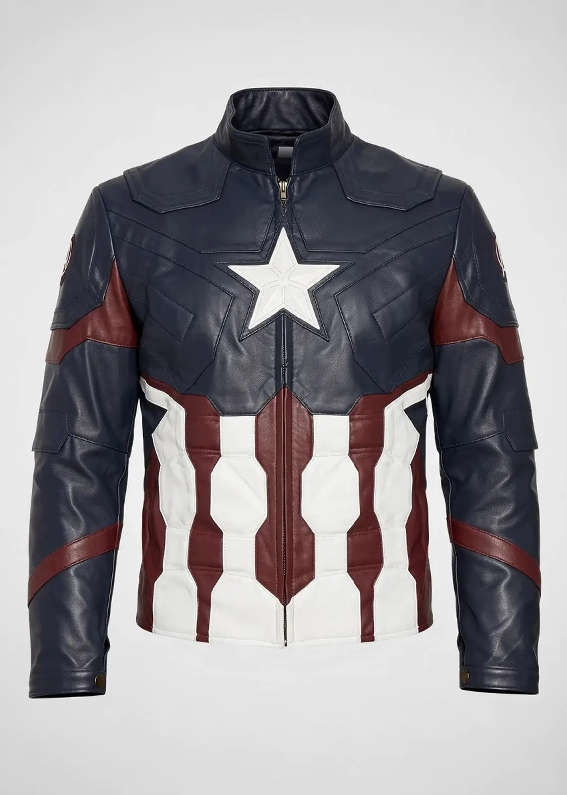Captain America Leather Jacket For Men