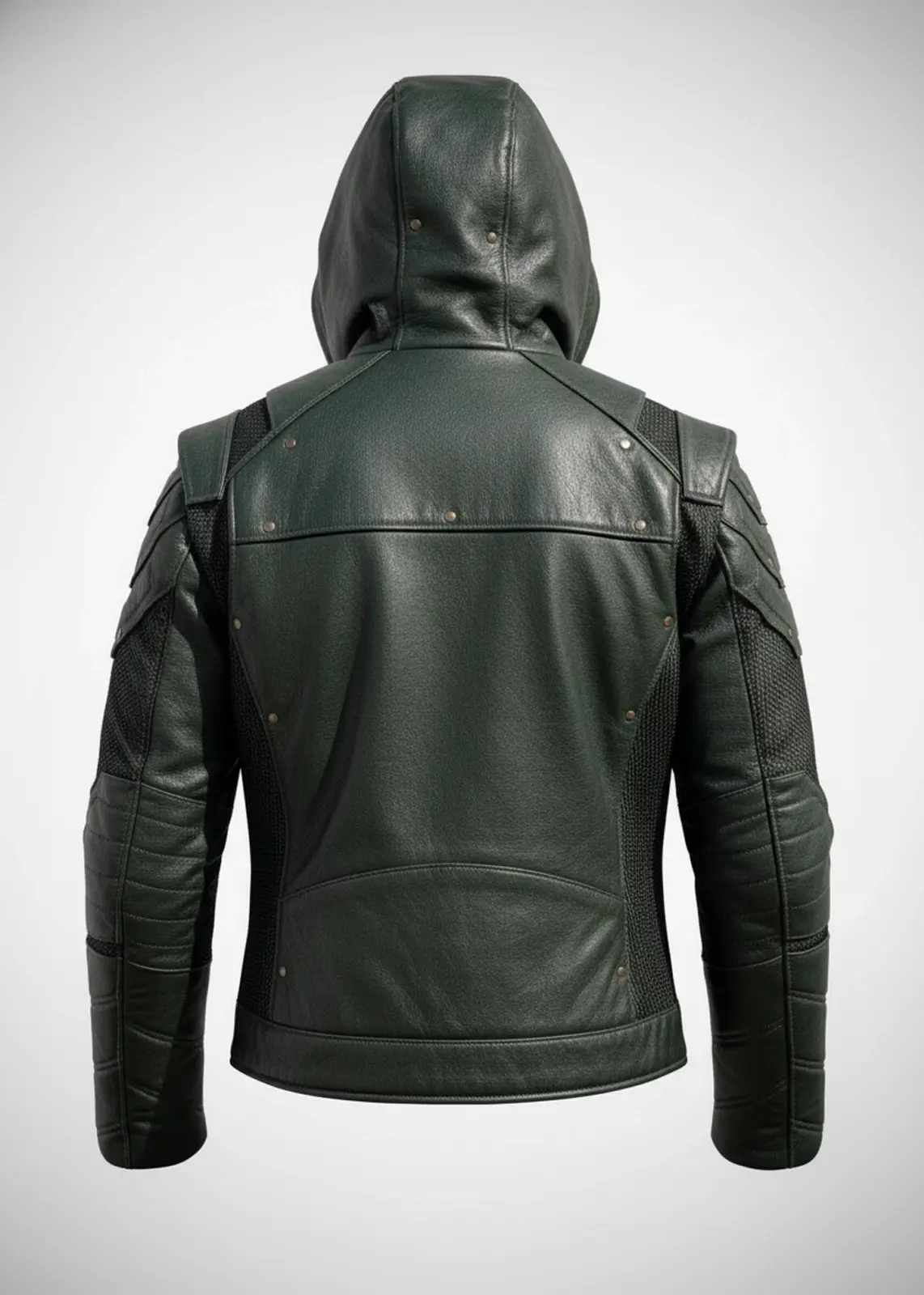 Men’s Green Arrow Forest Green Leather Jacket