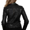 ladies studded jacket back