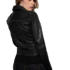 ladies studded jacket right back