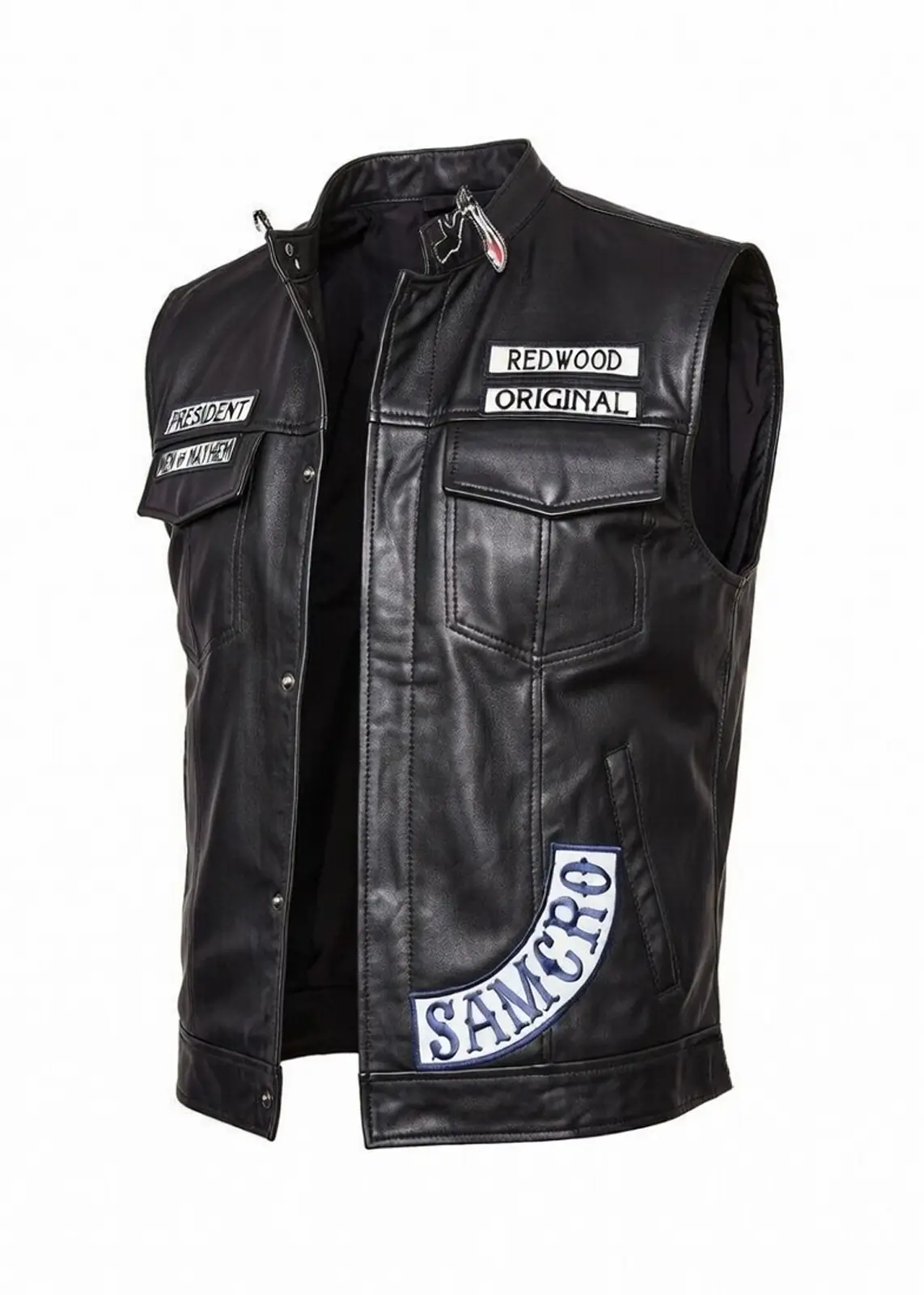 Men’s Sons of Anarchy Leather Vest Jacket