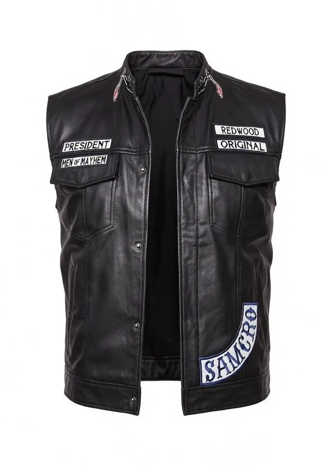 Men’s Sons of Anarchy Leather Vest Jacket