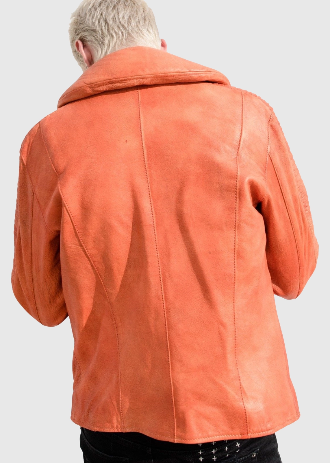 Men’s Luke Skywalker X Wing Pilot Orange Leather Jacket