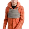 mens star wars skywalker x wing pilot orange jacket front 3