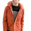 mens star wars skywalker x wing pilot orange jacket front 4