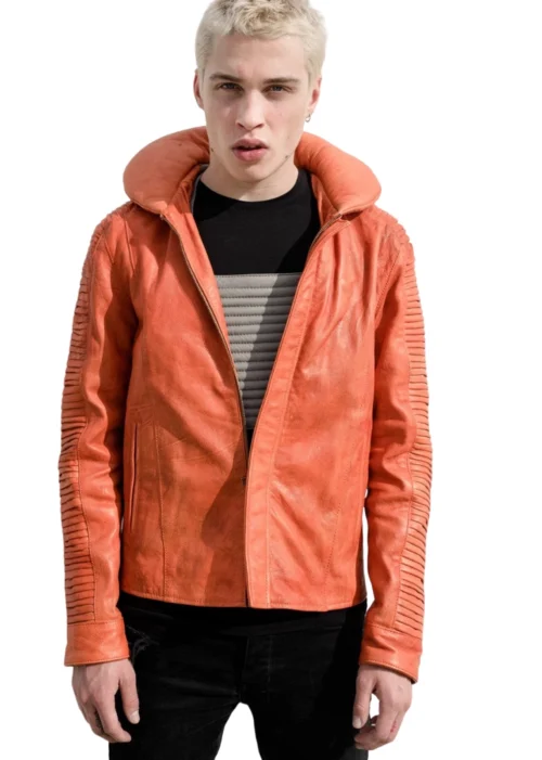 mens star wars skywalker x wing pilot orange jacket front 5