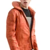 mens star wars skywalker x wing pilot orange jacket right tilted