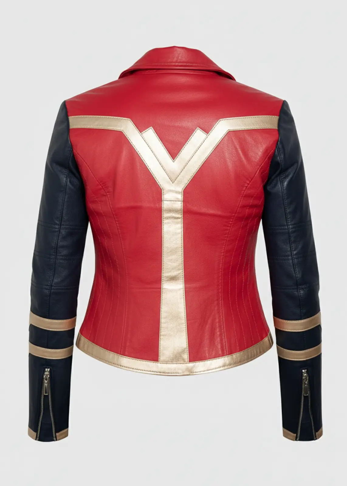 Wonder Woman Warrior Red Leather Jacket