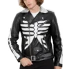 skeleton leather jacket left