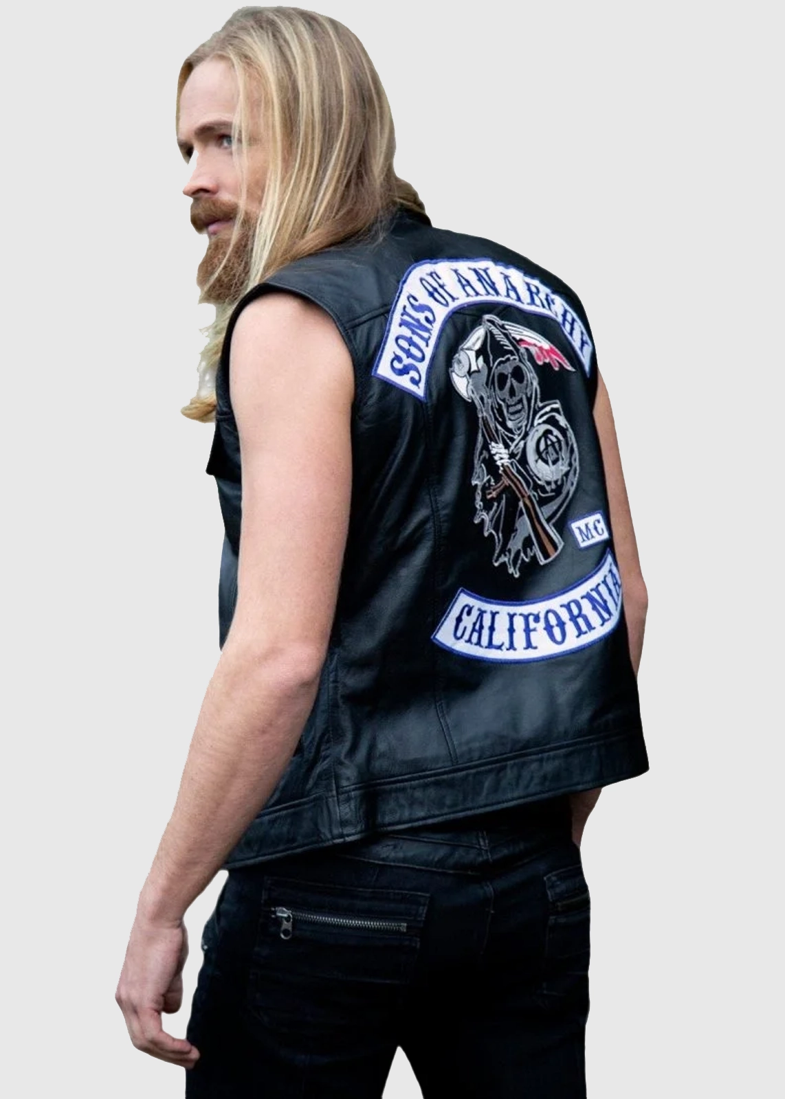 Men’s Sons of Anarchy Leather Vest Jacket