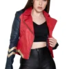 wonder woman leather jacket front