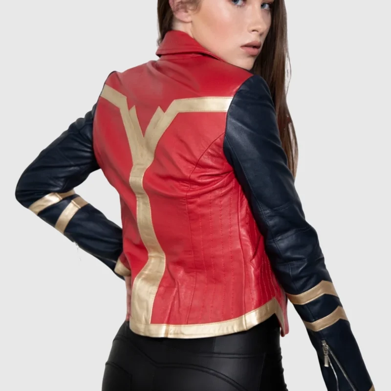 wonder woman leather jacket right back
