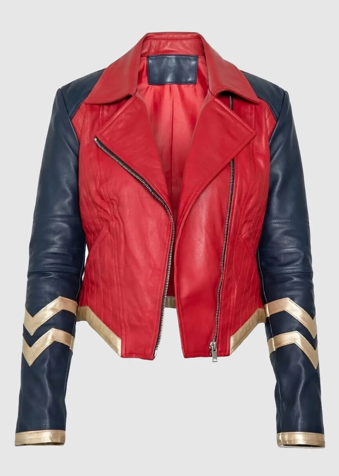 Wonder Woman Warrior Red Leather Jacket