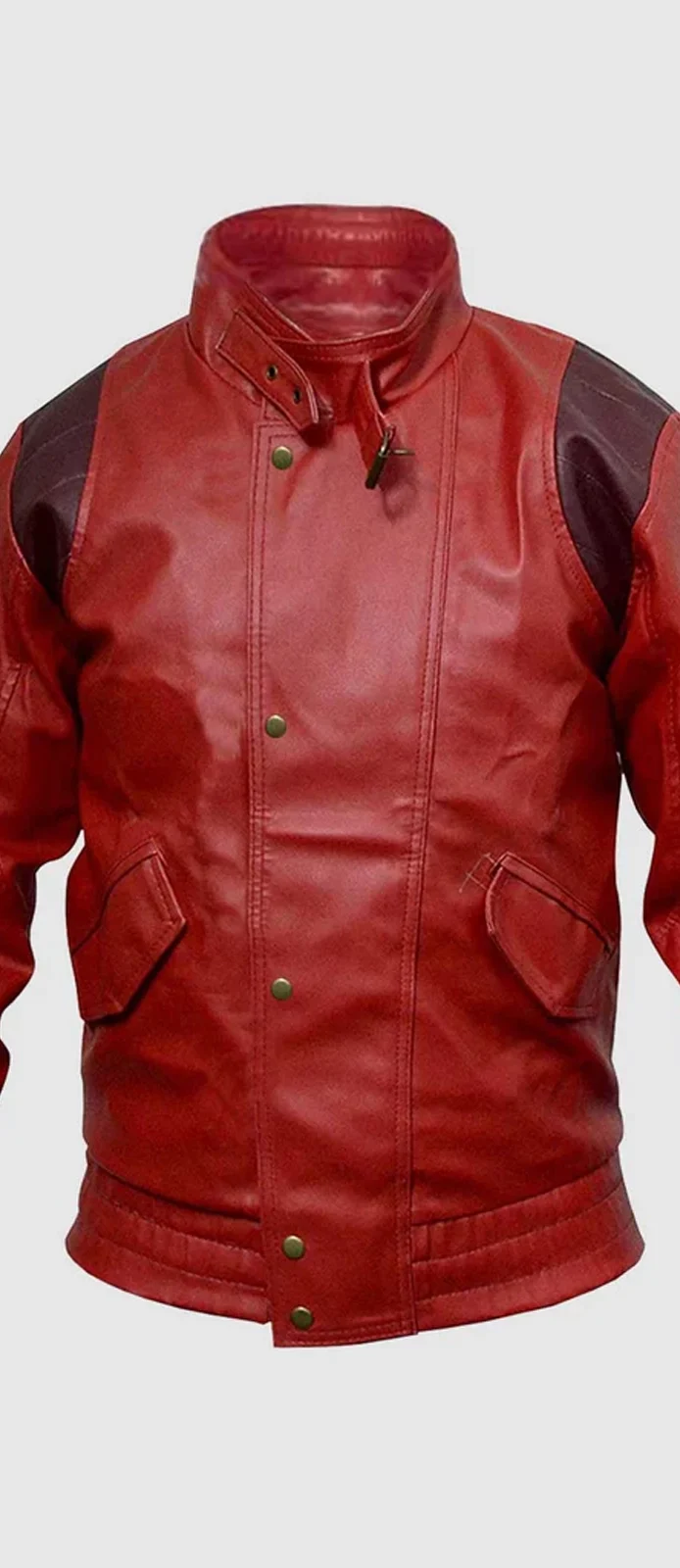 Good For Health bad for health red leather jacket front