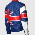 Union Jack Leather Jacket back