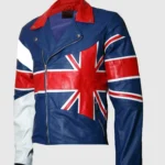 Union Jack Leather Jacket front