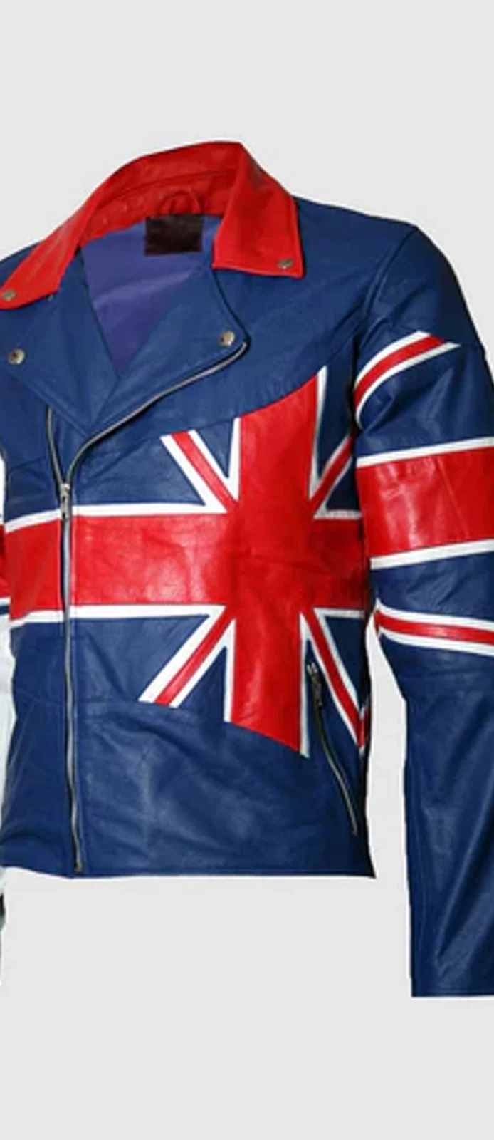 Union Jack Leather Jacket front