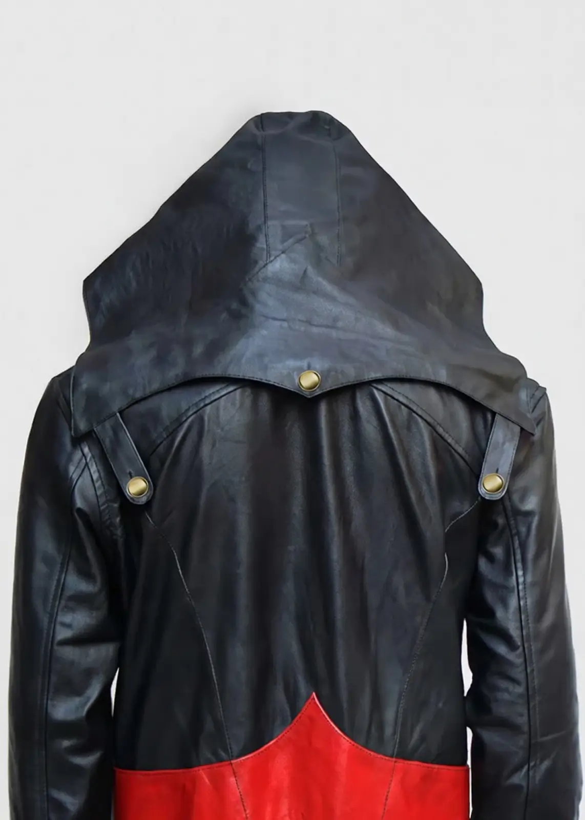 Assassin’s Creed 3 Black & Red Hooded Leather Jacket