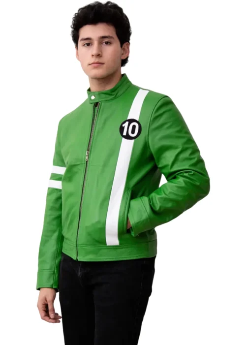 ben 10 alien force green jacket front