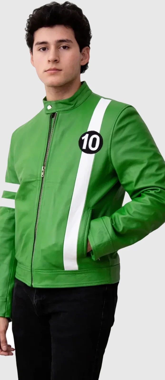 ben 10 alien force green jacket front