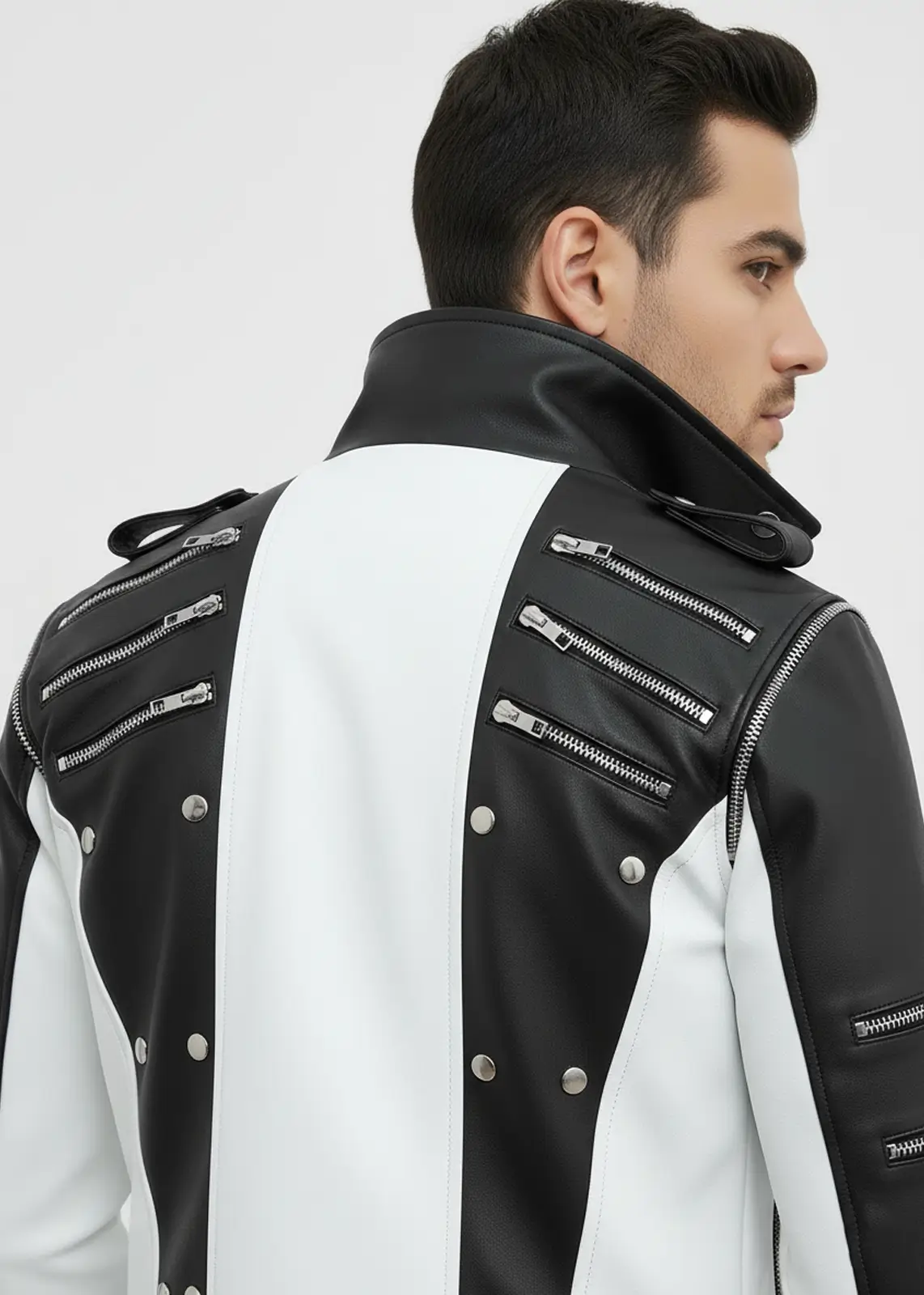 Michael Jackson’s Black & White Leather Jacket