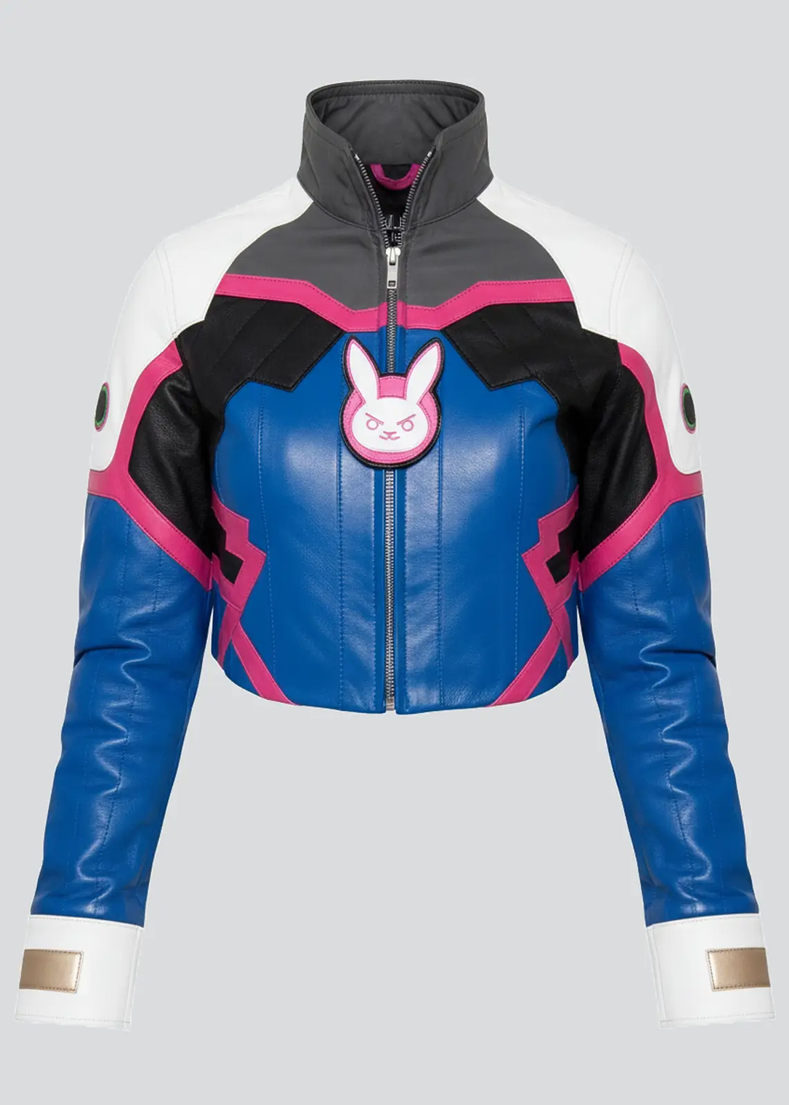 D.VA Crop Top Leather Jacket For Women