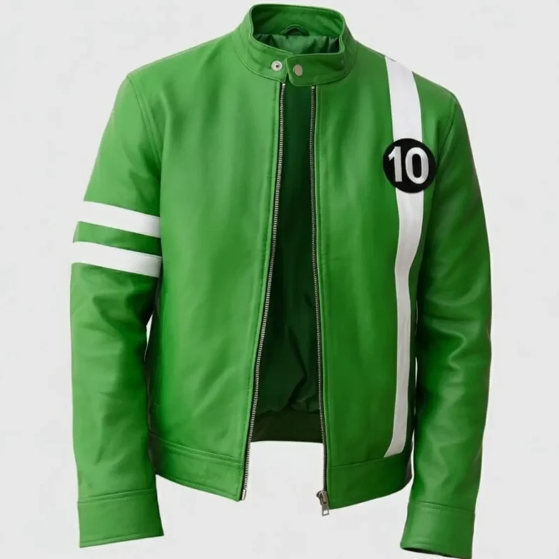 green-ben10-omniverse-leather-jacket