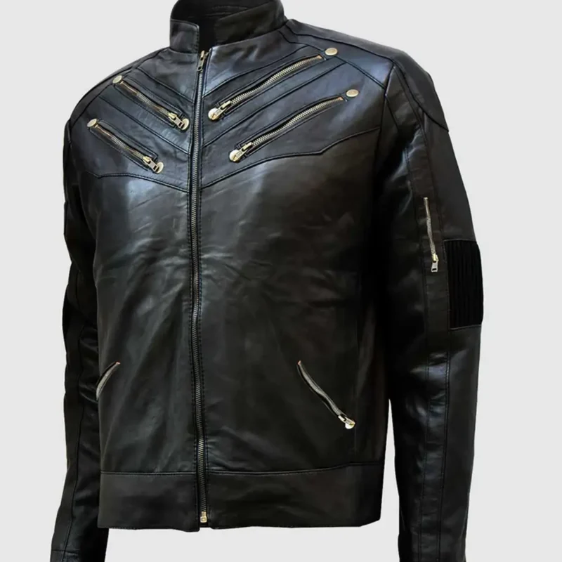 mens-gold-zipper-leather-jacket