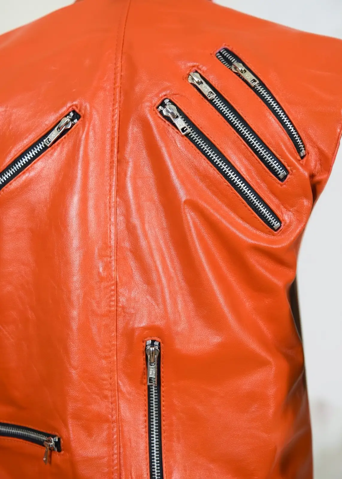 mens-orange-genuine-leather-vest