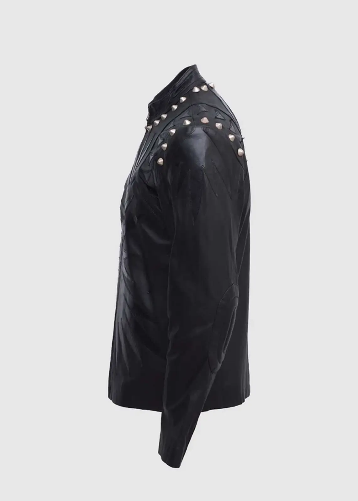 mens-quilted-black-studded-leather-jacket