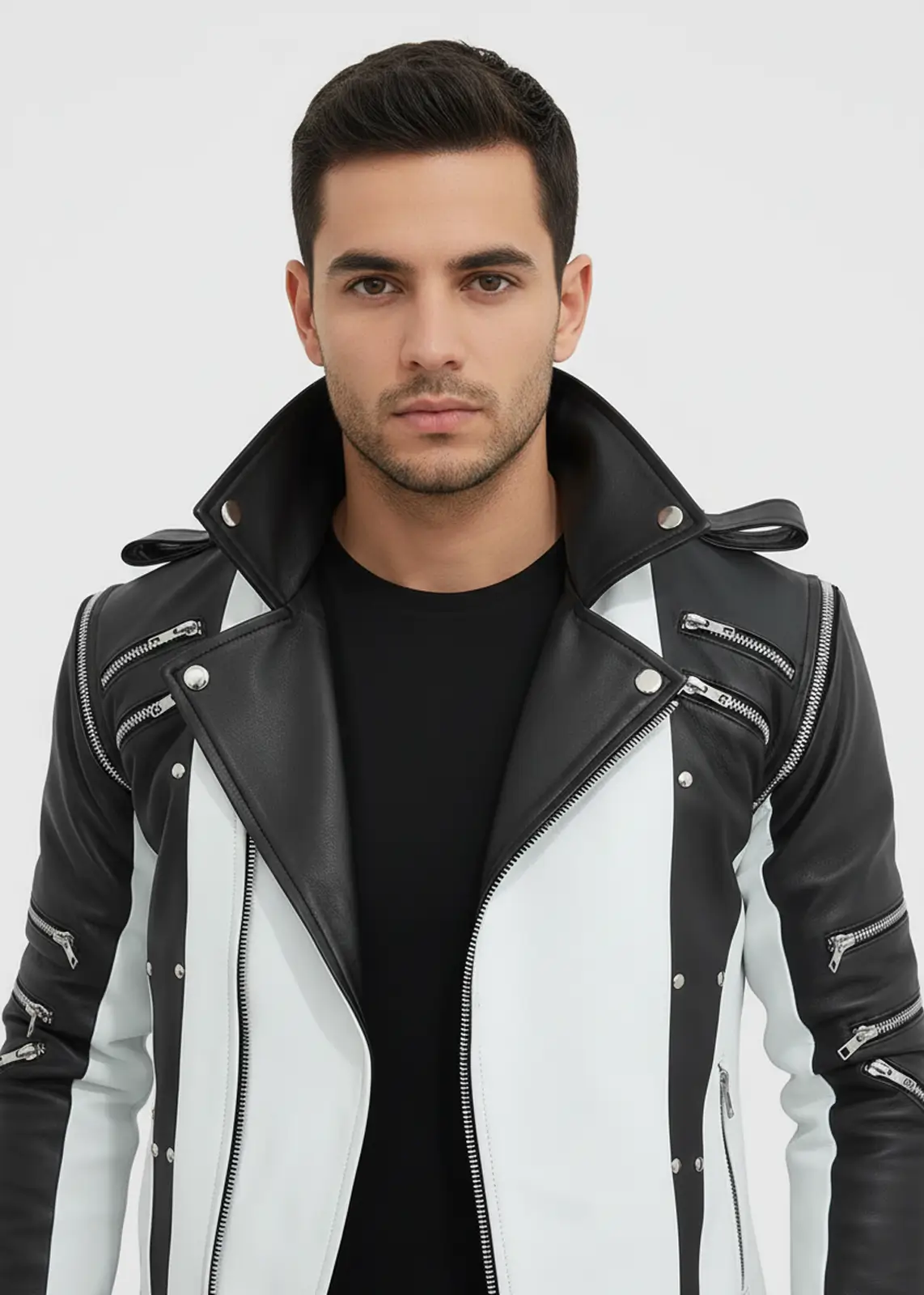 Michael Jackson’s Black & White Leather Jacket