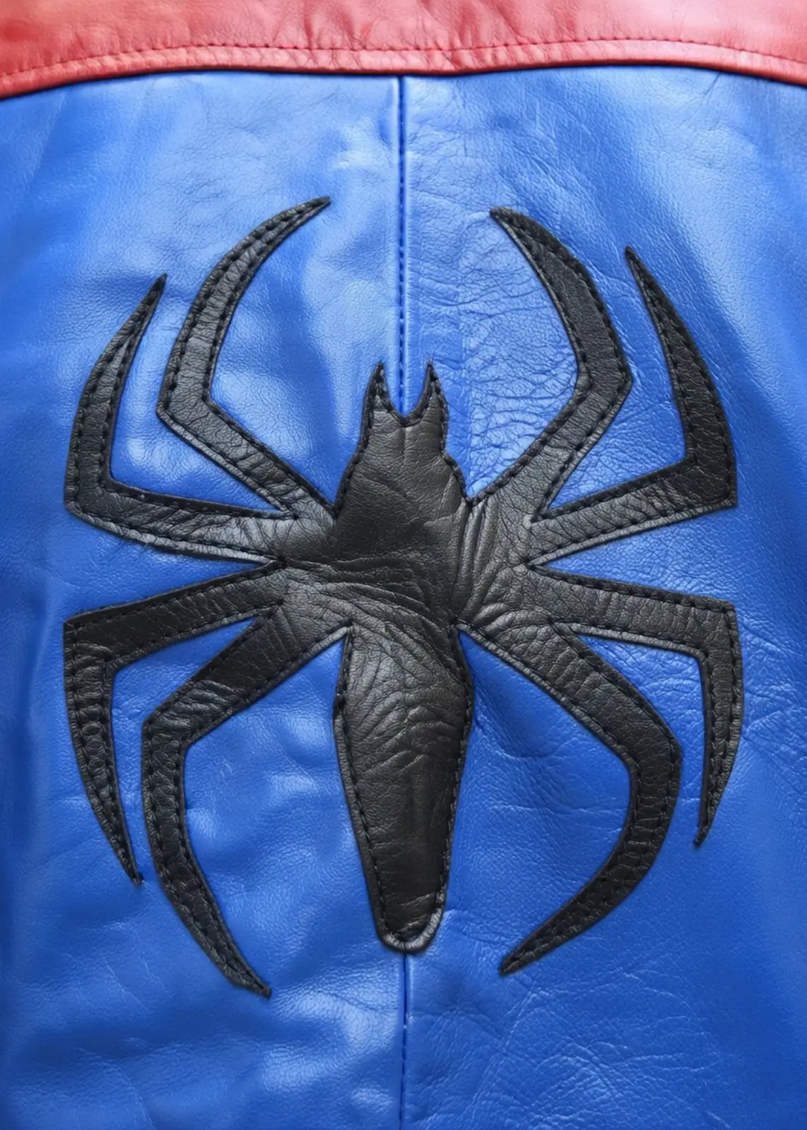 spider-hero-red-blue-leather-jacket