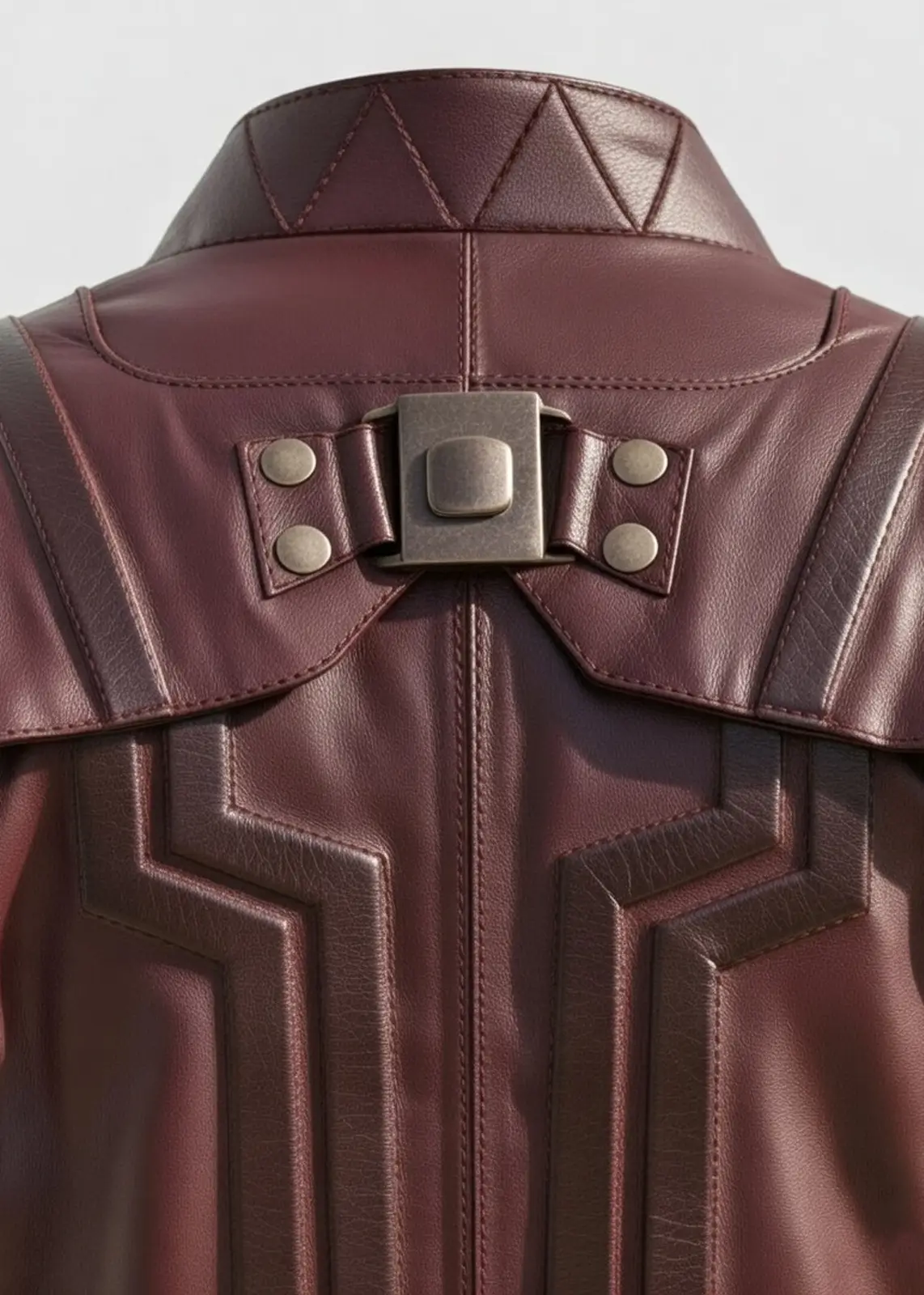 Star Lord Long Red Leather Trench Coat