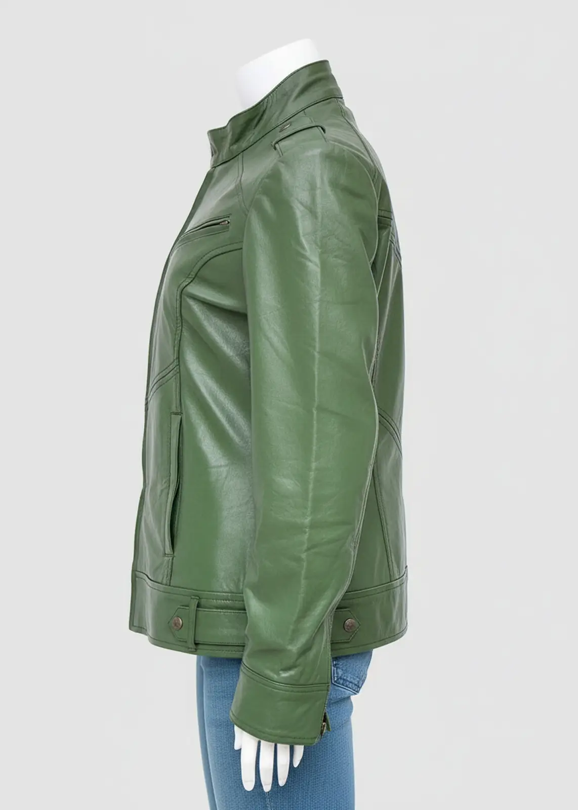 womens-green-leather-moto-jacket