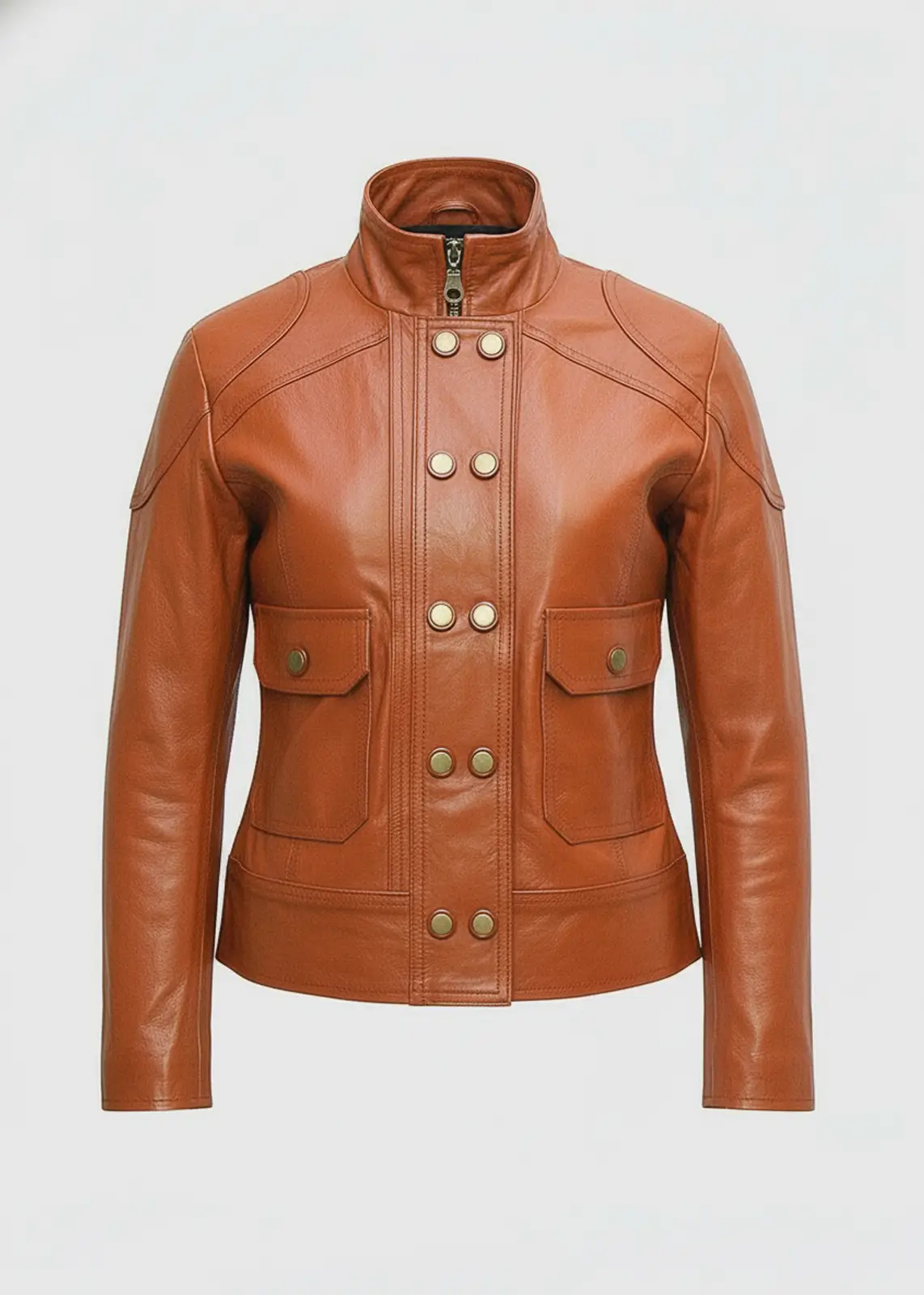 Women’s Tan Vintage Leather Jacket