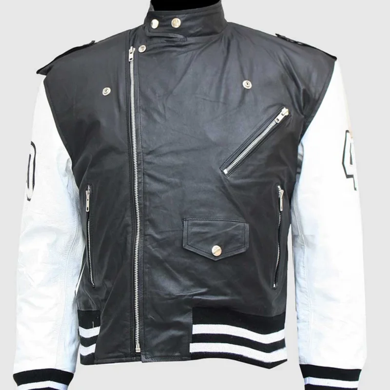 Black and White Varsity Jacket