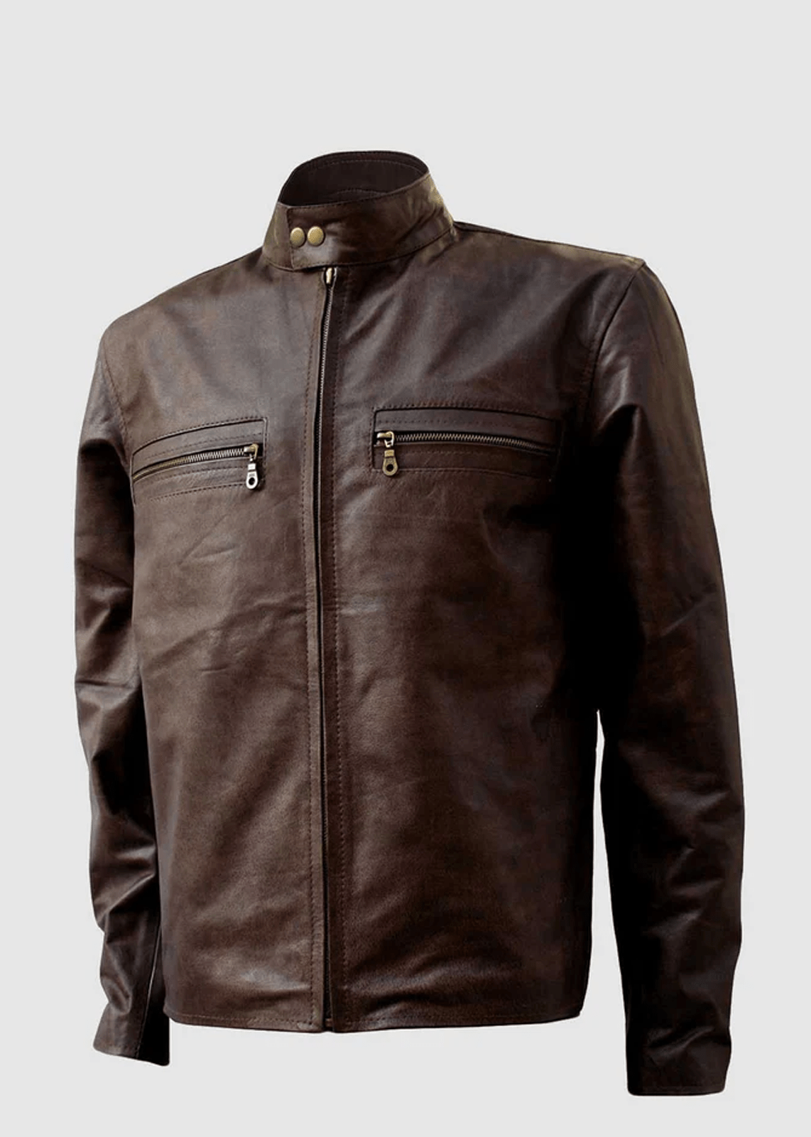 Men’s Dark Brown Bomber Jacket